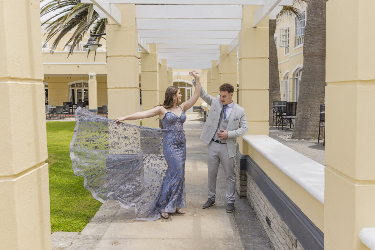matric farewell photo session at The Swakomund Hotel in Swakopmund, image by mariette du toit, emdtphotography