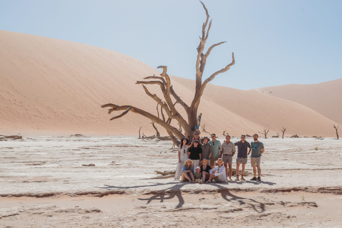 family-photo-shoot-in-sossusvlei-namibia, image of family in deadvalley by mariette du toit photography