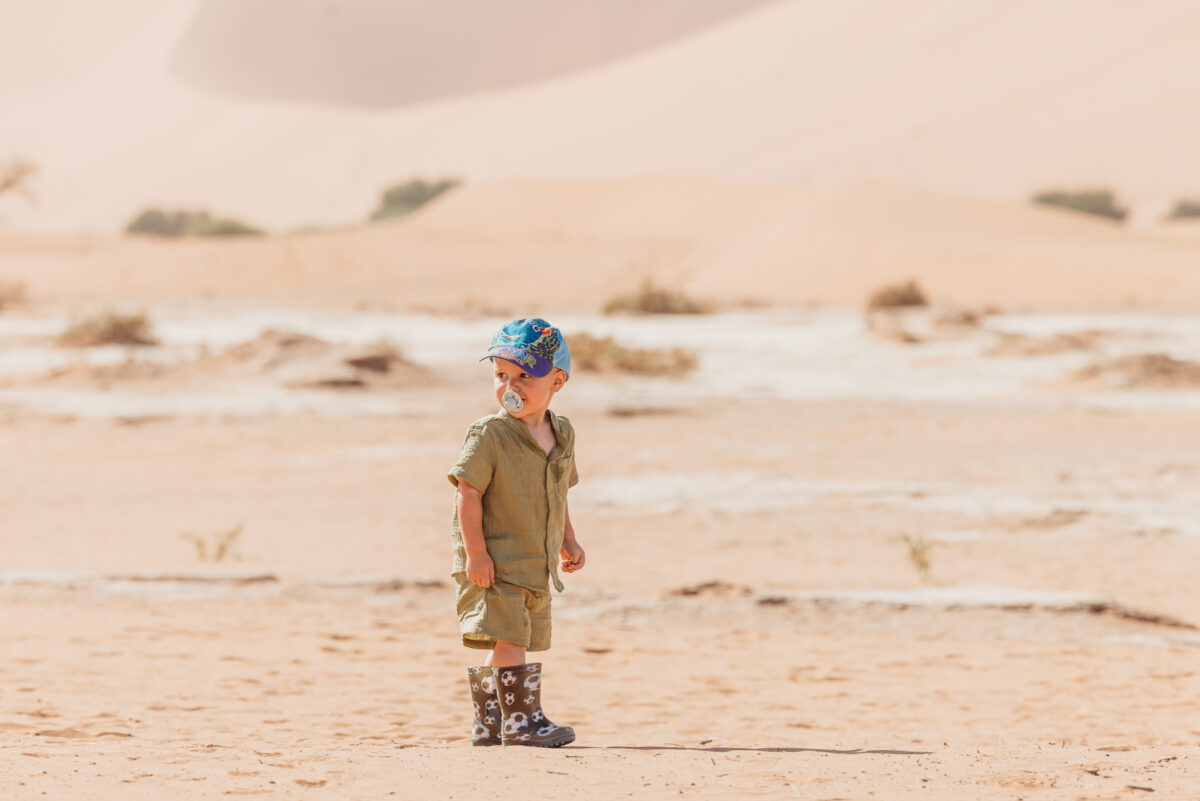 family-photo-shoot-in-sossusvlei-namibia, image of boy by mariette du toit photography