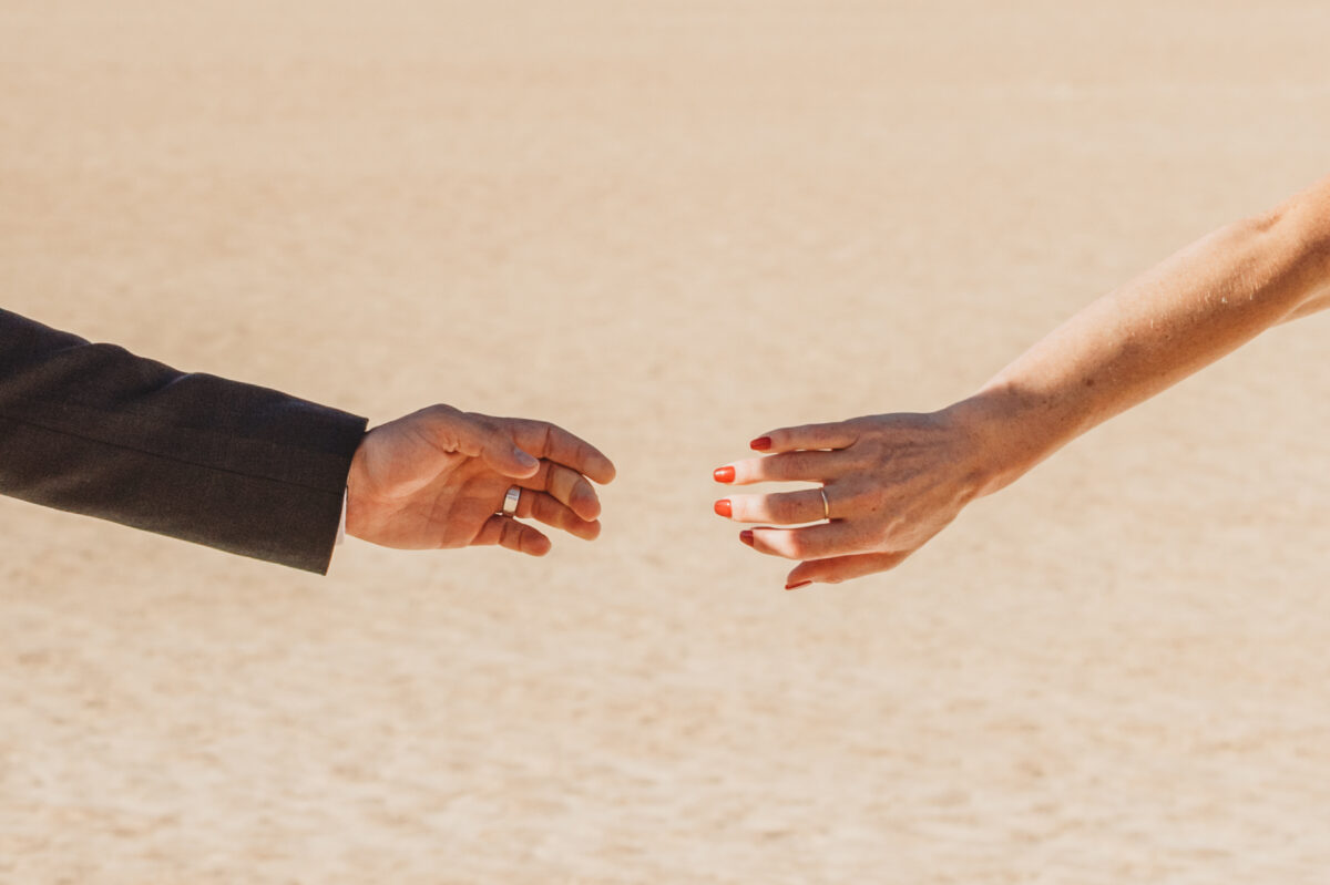 summer elopement in deadvlei namibia with a bridal room wedding dress