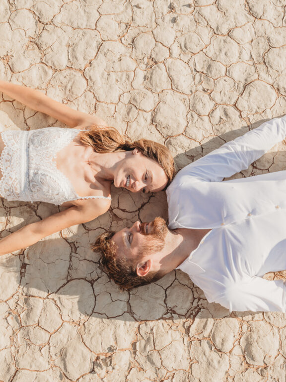 Couple eloping in deadvlei, namibia. Mariette du toit photography