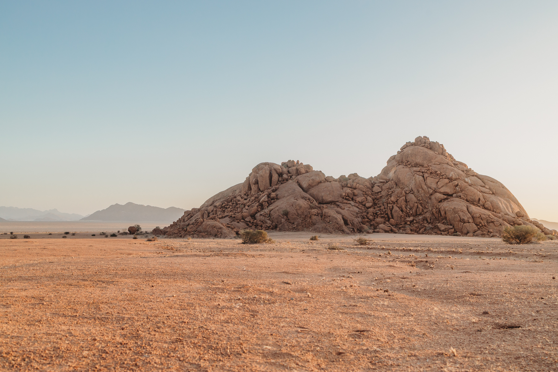 landscape around itimate namib desert wedding