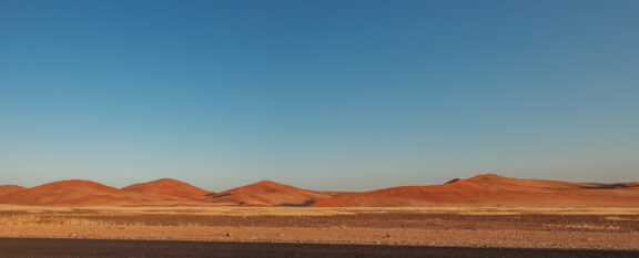 Sossusvlei Panorama at sunrise
