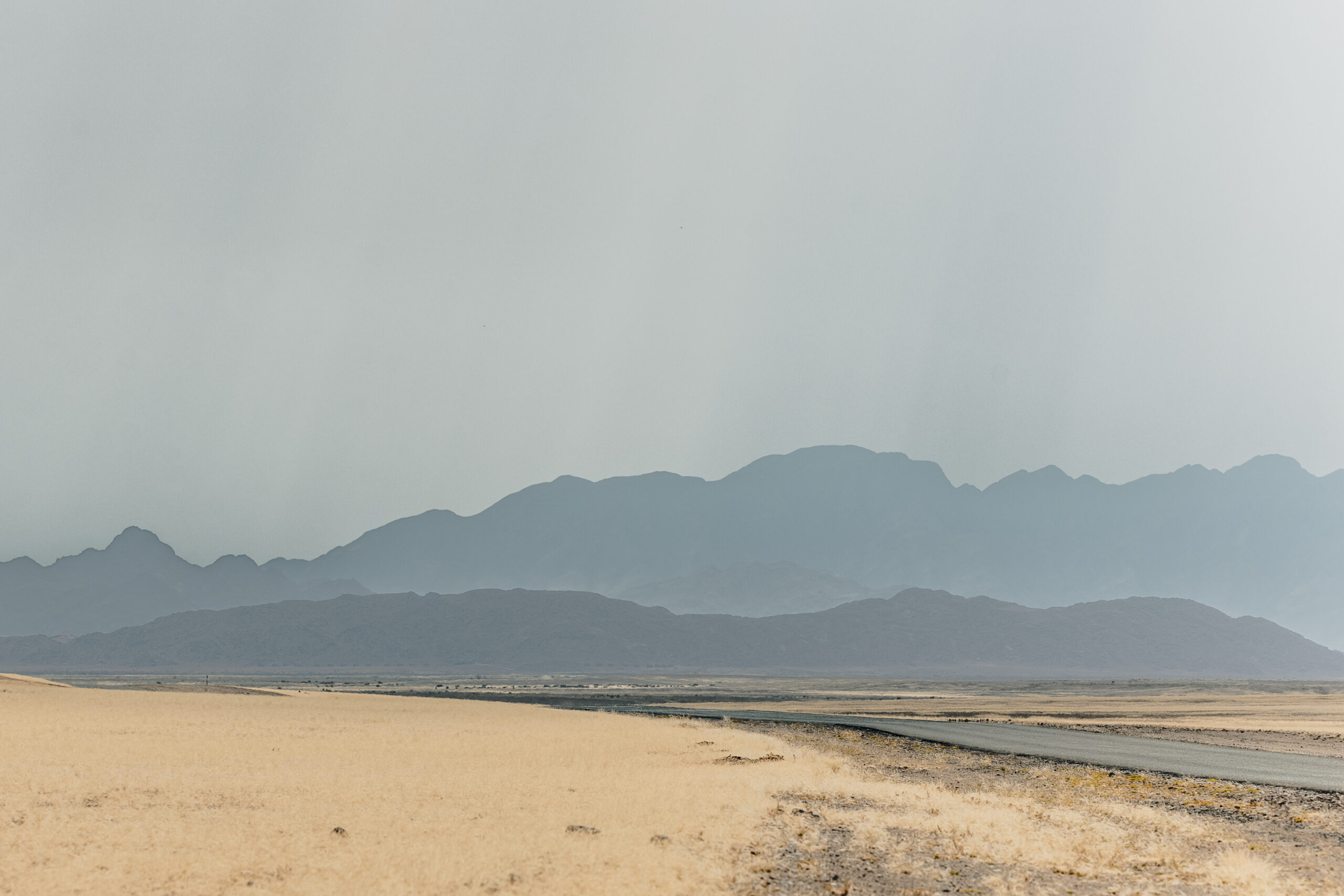 namib mountains in midday sun
